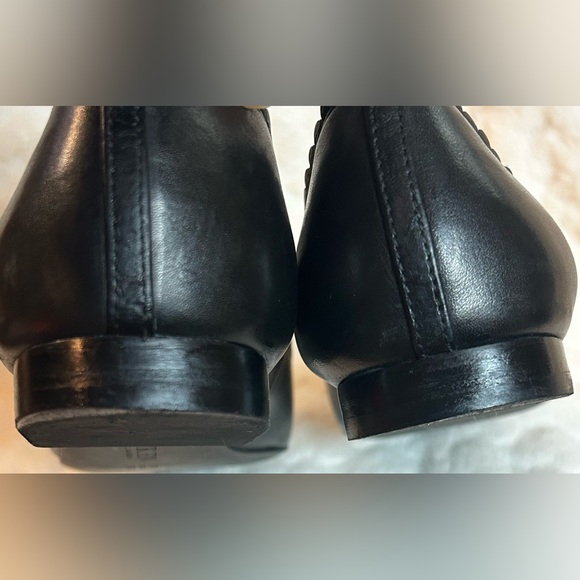 Ralph Lauren Glennie Black Leather slip on ballet flat women’s size 6.5 - Picture 9 of 11